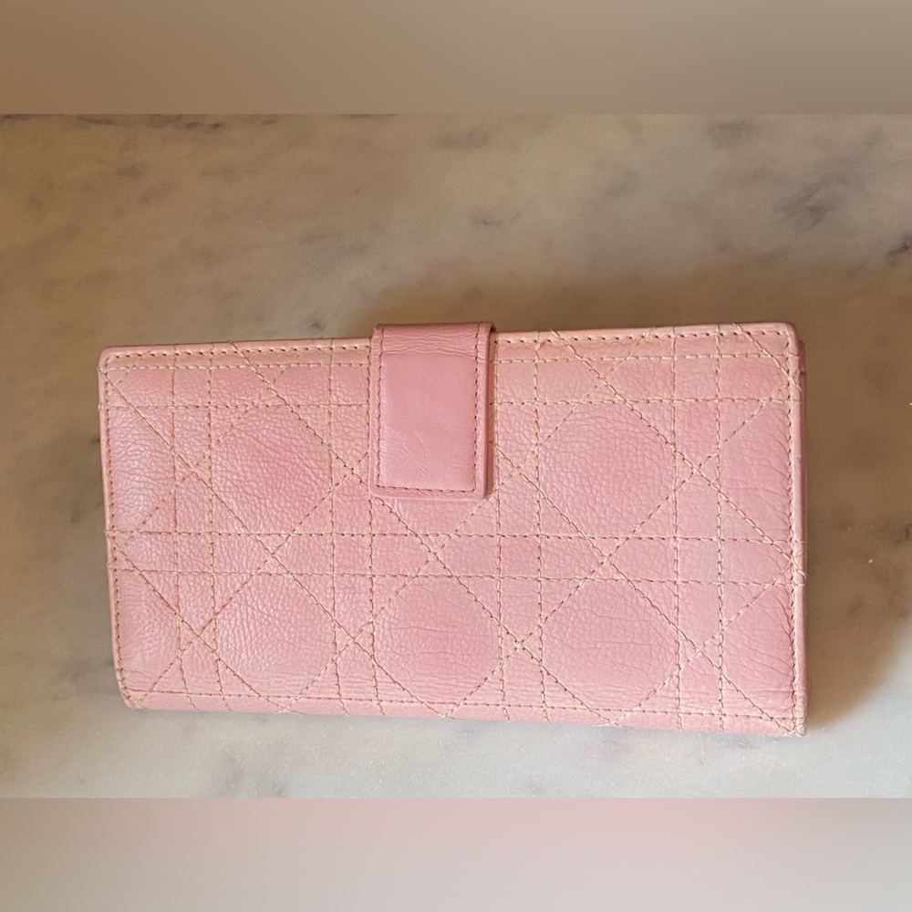 Dior Lady Dior pink Wallet - Picture 2 of 10